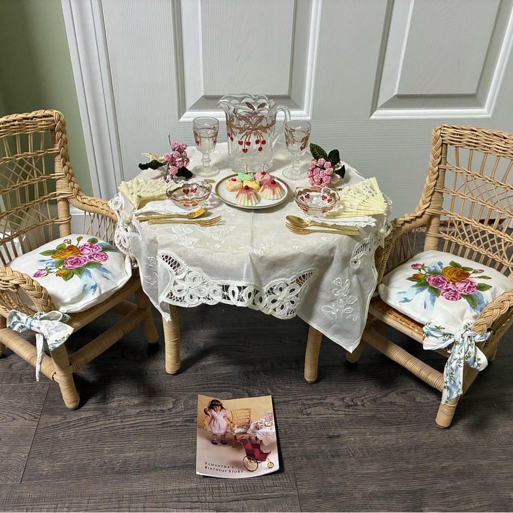 American Girl pleasant company Samantha party treats lemonade Victorian lot bday